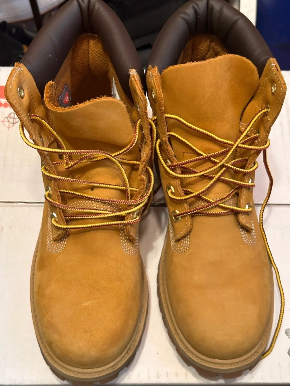 Timberland Premium 6-inch waterproof boots feature iconic wheat nubuck leather a